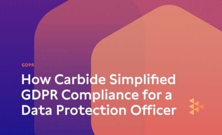 How Carbide Simplified GDPR Compliance for a Data Protection Officer