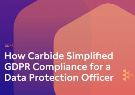 How Carbide Simplified GDPR Compliance for a Data Protection Officer